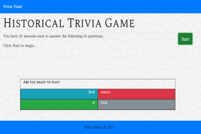 Trivia Game